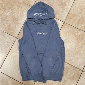 Hollister Slate Blue Pullover Hoodie